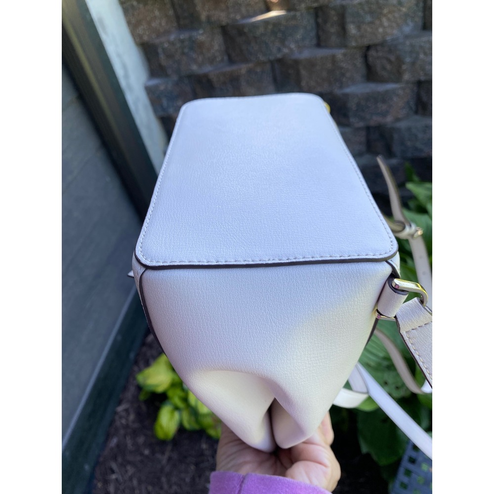 Kate Spade Cream Leather Adel Flap Backpack Designer Bag Luxury Travel  Neutral - Picture 14 of 16